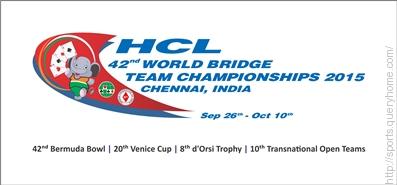 India hosted World Bridge Championship in 2015.