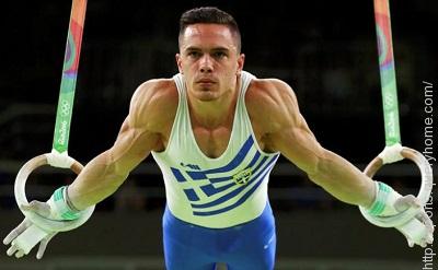 Gymnast Eleftherios Petrounias won the gold medal in men's rings at the Rio Olympic Games.