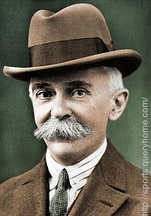 The father of modern olympic Baron Pierre de Coubertin