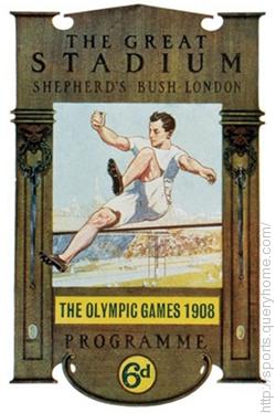 In 1908 the Olympic games were first held in London, England.