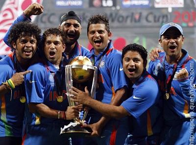 india, first country to win the Cricket World Cup final on home soil.
